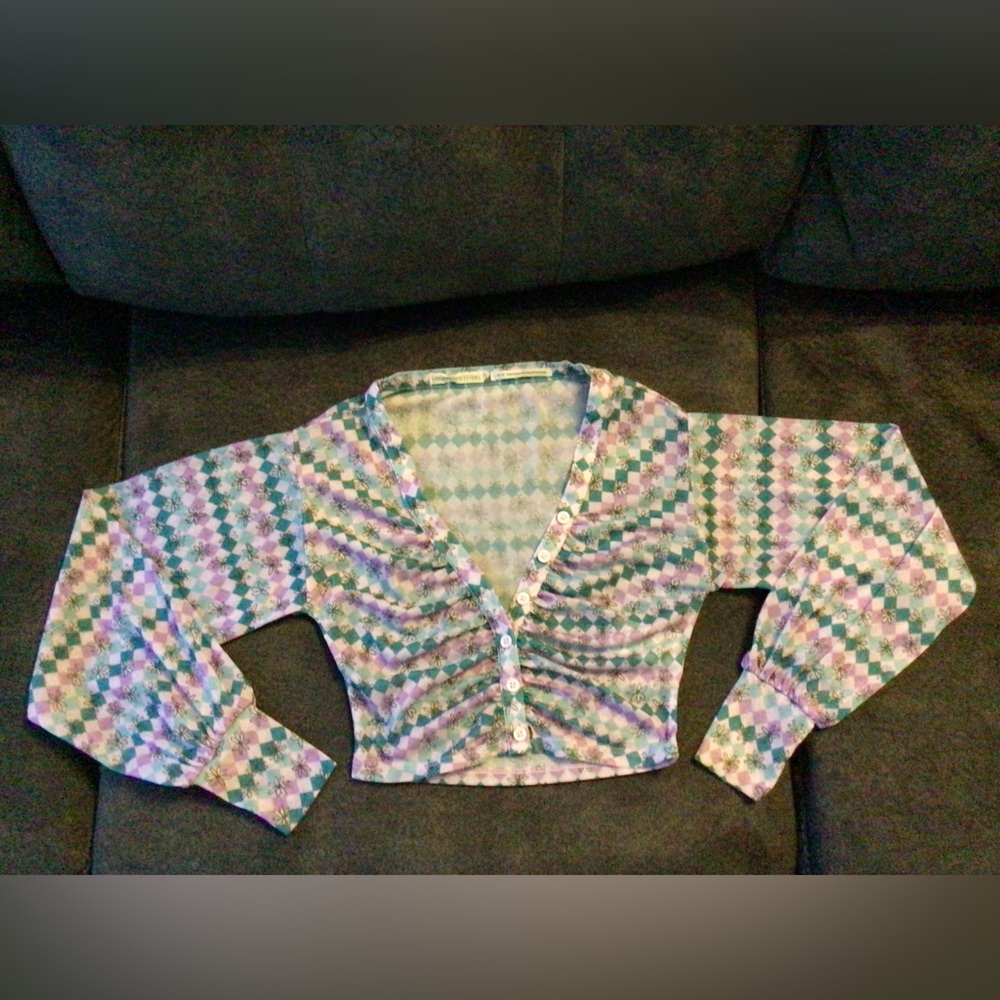 XS Urban Outfitters floral crop top